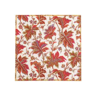 Paisley Leaves Ivory Cocktail Napkins - includes 20 Cocktail Napkins