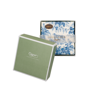 Hunting Toile Blue Boxed Cocktail Napkins - includes 40 Boxed Cocktail Napkins