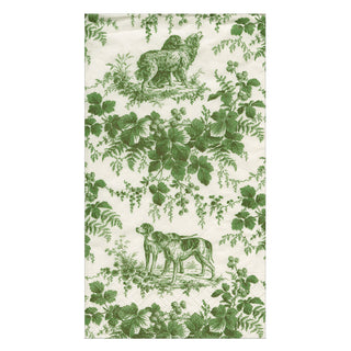 Hunting Toile Evergreen Guest Towels - includes 15 Guest Towels