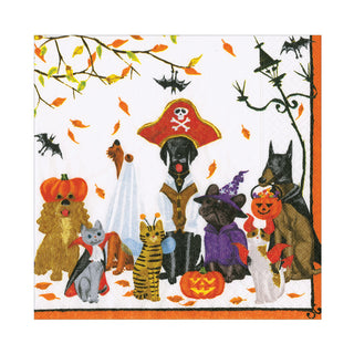 Halloween Pets Recycled Luncheon Napkins - includes 20 Luncheon Napkins