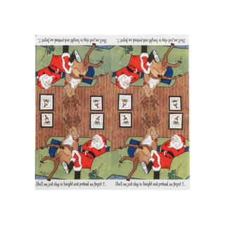 Santa At Home Cocktail Napkins - includes 20 Cocktail Napkins