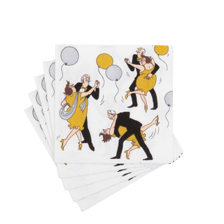 Boogie Woogie Cocktail Napkins - includes 20 Cocktail Napkins