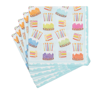 Cake Frosting-Paper Linen Luncheon Napkins - includes 15 Luncheon Napkins