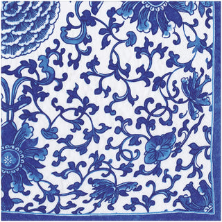 Indigo Garden Blue/White Dinner Napkin - package of 20