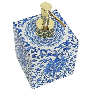 Indigo Garden Blue/White Lacquer Soap Dispenser