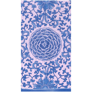 Indigo Garden Blue/Pink Guest Towel - package of 15