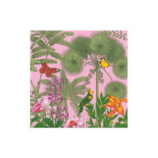 Paradise Garden Pink Boxed Cocktail Napkins - 40 per box