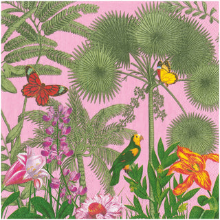 Paradise Garden Pink Dinner Napkin - package of 20