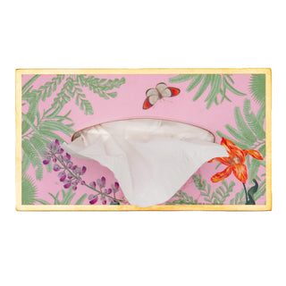 Paradise Garden Rectangle Lacquer Tissue Box Cover