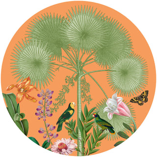 Paradise Garden Melon Luxury Paper Dinner Plates - package of 8