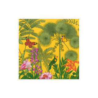 Paradise Garden Canary Boxed Cocktail Napkins - 40 per box