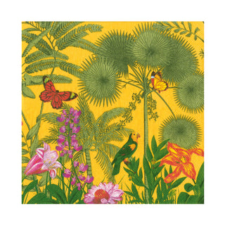Paradise Garden Canary Luncheon Napkin - package of 20