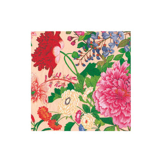 A Profusion Of Flowers 2 Shell Pink Boxed Cocktail Napkins - 40 per box