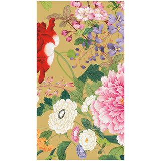 A Profusion Of Flowers 2 Gold Guest Towel - package of 15