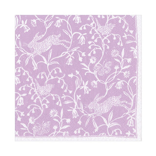 Hedgerow Lilac Luncheon Napkin - package of 20
