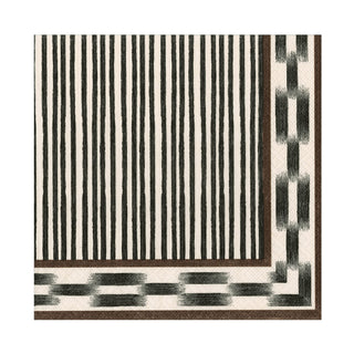 Boho Stripe Black Napkin Luncheon