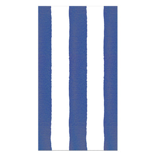Cafe Stripe Navy Paper Linen Guest Towels - 12 per package