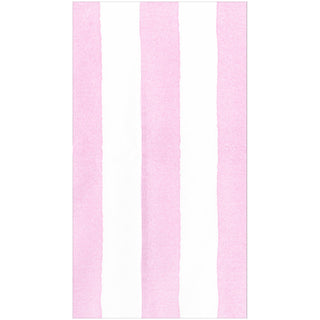 Cafe Stripe Light Pink Paper Linen Guest Towels -12 per package