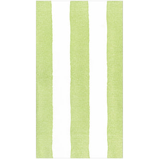 Cafe Stripe Lime Paper Linen Guest Towels -12 per package