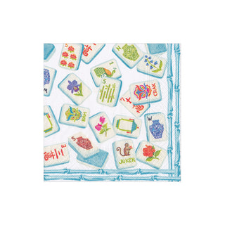 Mahjong Robin'S Egg Boxed Cocktail Napkins - 40 per box
