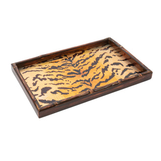 Tigre Golden Bamboo Edge Lacquer Vanity Tray