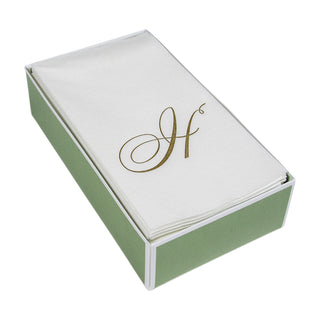 White Pearl-Paper Linen Napkin Airlaid Guest-Signature 24In