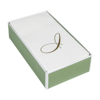 White Pearl-Paper Linen Guest Towels Airlaid - 12 In