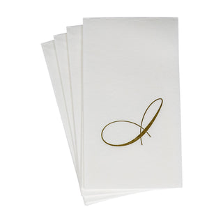 White Pearl-Paper Linen Guest Towels Airlaid - 12 In