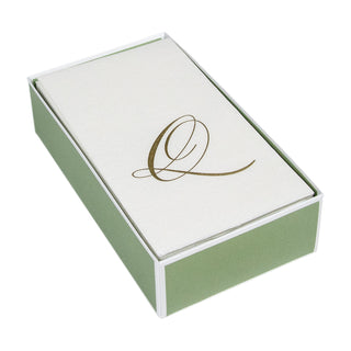 White Pearl-Paper Linen Guest Towels Airlaid - 12 In