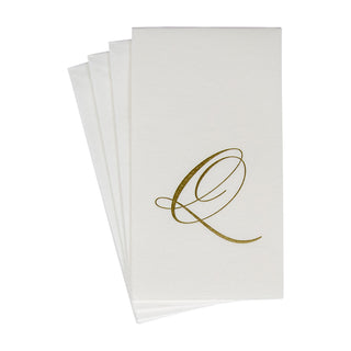 White Pearl-Paper Linen Guest Towels Airlaid - 12 In