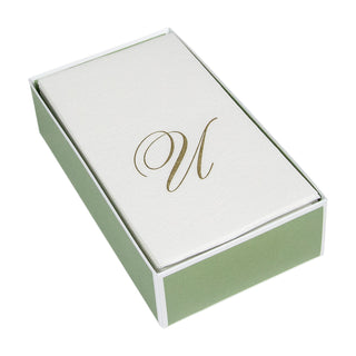White Pearl-Paper Linen Guest Towels Airlaid - 12 In