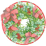 Ribbon Stripe Wreath Placemat Die Cut-Single - 1 Per Package