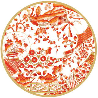 Gilded Porcelain Coral Hardback Placemat - 1 count