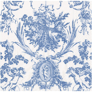 Romantic Toile Blue Napkin Dinner