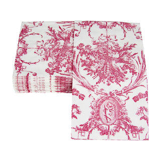 Romantic Toile Rose Guest Towel