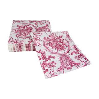 Romantic Toile Rose Napkin Luncheon