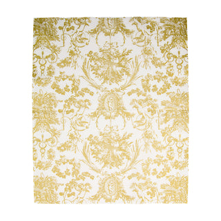 Romantic Toile Gold Guest Towel