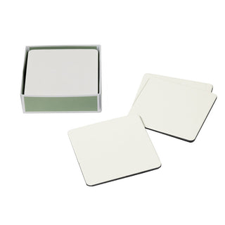 Cream Square Lizard Coasters - set of 8