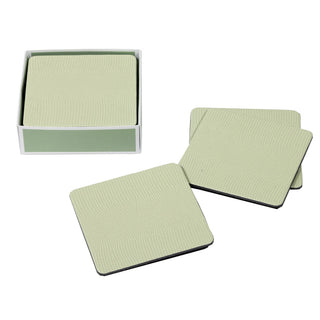 Moss Green Square Lizard Coasters - set of 8