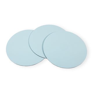 Soft Aqua Lizard Ttop Placemat Round Felt-14.5 Diam
