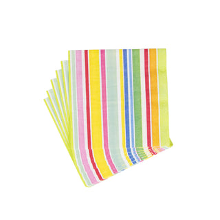 Cabana Stripe Bright Napkin Luncheon