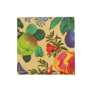 Royal Orchard Gold 2 Cocktail Napkins - includes 12 Cocktail Napkins