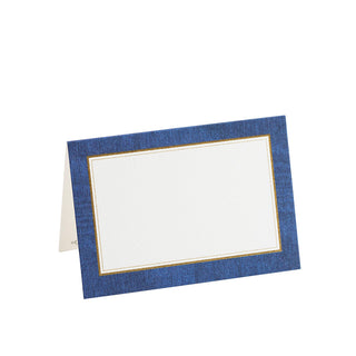 Moire Blue Place Cards Package 10 In