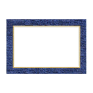 Moire Blue Place Cards Package 10 In