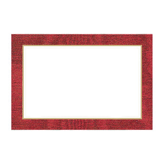 Moire Red Place Cards Package 10 In