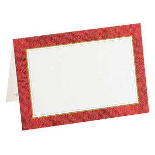 Moire Red Place Cards Package 10 In