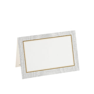 Moire Silver Place Cards Package 10 In