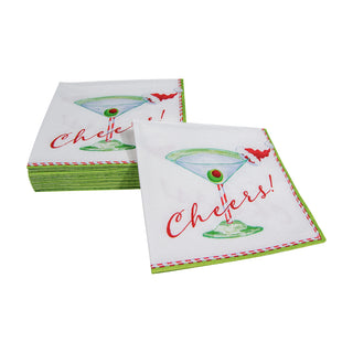 Christmas Cocktail Cheers! Napkin Cocktail