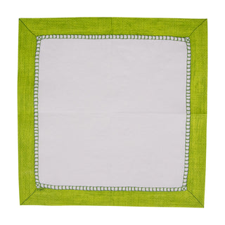 Linen Bright Green Napkin Cocktail
