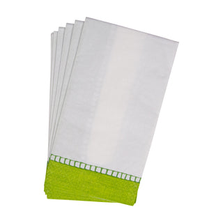 Linen Bright Green Guest Towel